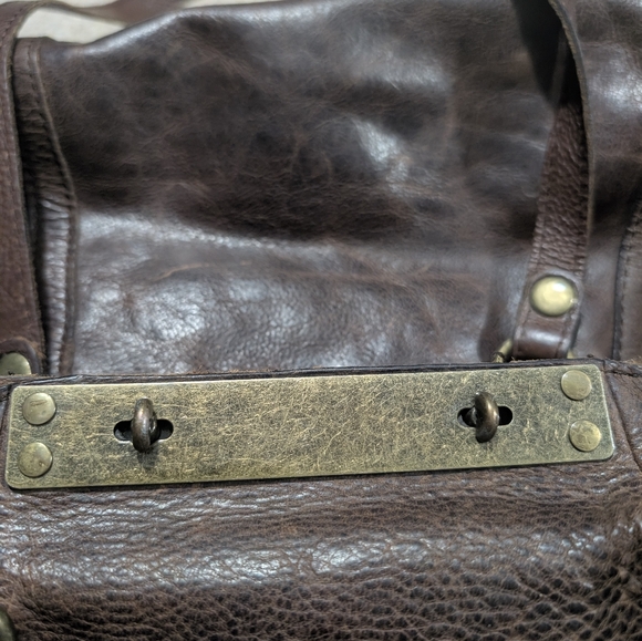 Patricia Nash Benvenuto Tote In Brown Distressed Italian Leather - Picture 7 of 16